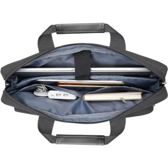 Laptop Shoulder Messenger Bag Compatible with MacBook Slate Gray - Picture 3 of 7